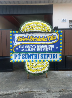 Papan Bunga Duka di Siremen